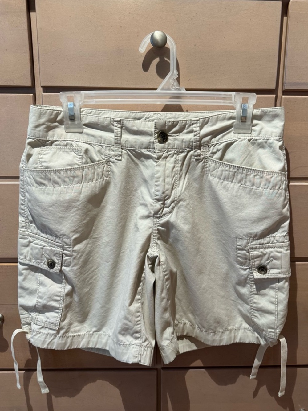 Lauren Ralph Lauren Women’s Tan Cargo Drawstring Hem Shorts Size 4